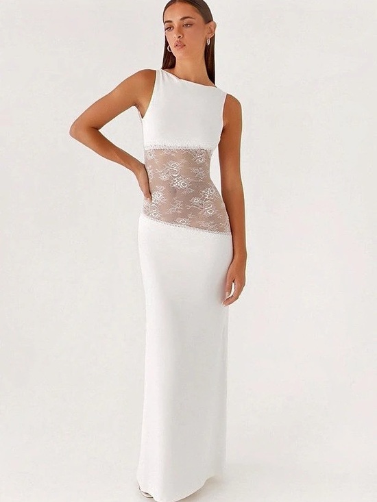 Peppermayo Dresses & Skirts - Peppermayo Lucinda Maxi Dress White Size 12